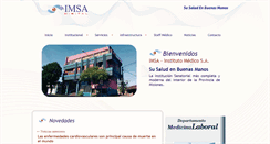 Desktop Screenshot of clinica-imsa.com.ar
