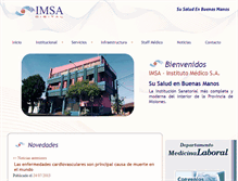 Tablet Screenshot of clinica-imsa.com.ar